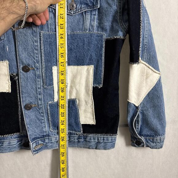 BDG Women's Size XS Oversized Patchwork Denim Trucker Jacket - Picture 8 of 8